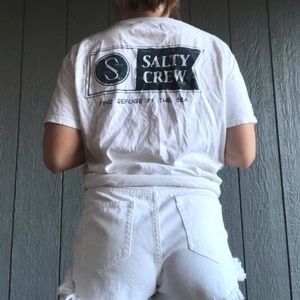 Men’s Salty crew white t-shirt